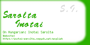 sarolta inotai business card